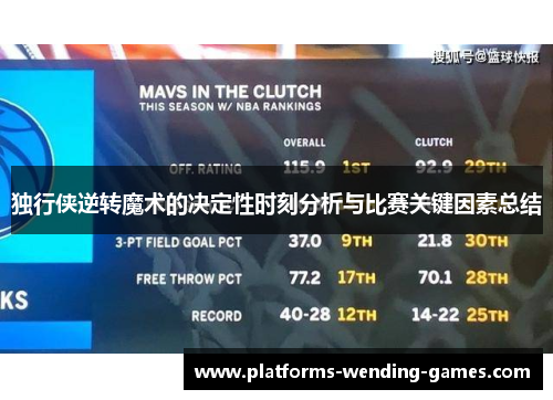 独行侠逆转魔术的决定性时刻分析与比赛关键因素总结